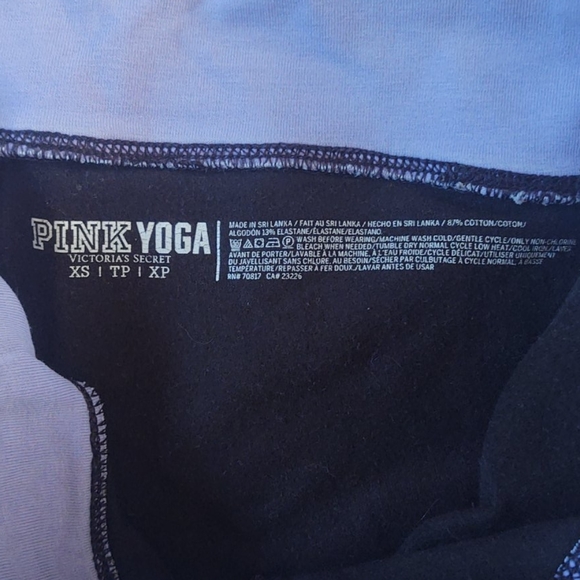 3/$20 Victoria Secret Pink yoga shirts sz xs - Picture 4 of 5